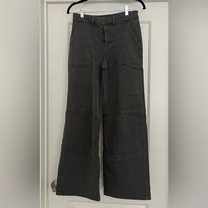 Dark Gray Wide-Leg Pants